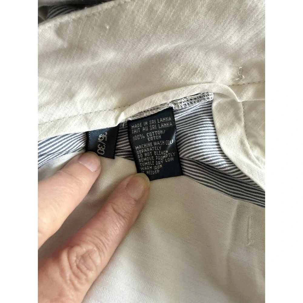 Polo Ralph‎ Lauren Men's 35x30 Slim Fit Chino Pants Blue White Pinstripe Preppy